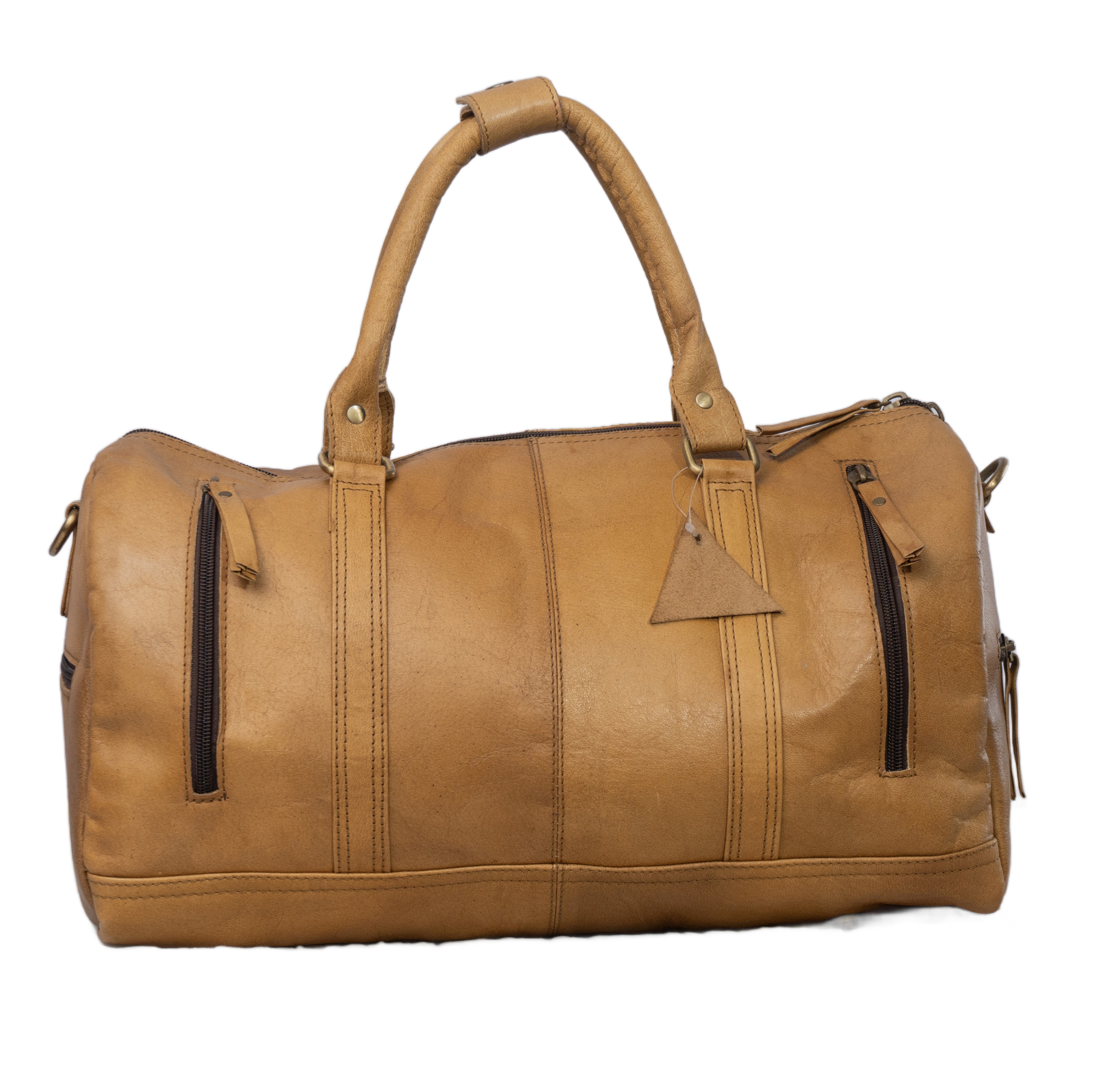 pure leather duffel